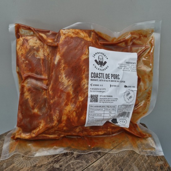 Coaste de porc marinate, 1.3kg