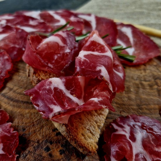 Coppa - ceafa de porc crud-uscata, 100g (feliat) Coppa - ceafa de porc crud-uscata, 100g (feliat)