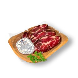 Ceafa de porc crud-uscata cu cemen, 100g