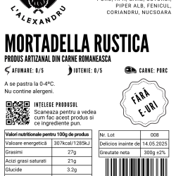Mortadella - feliata, 300g
