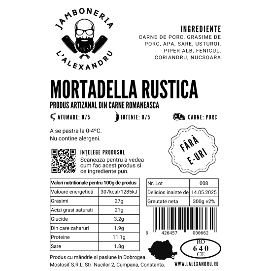 Mortadella - feliata, 300g Mortadella - feliata, 300g